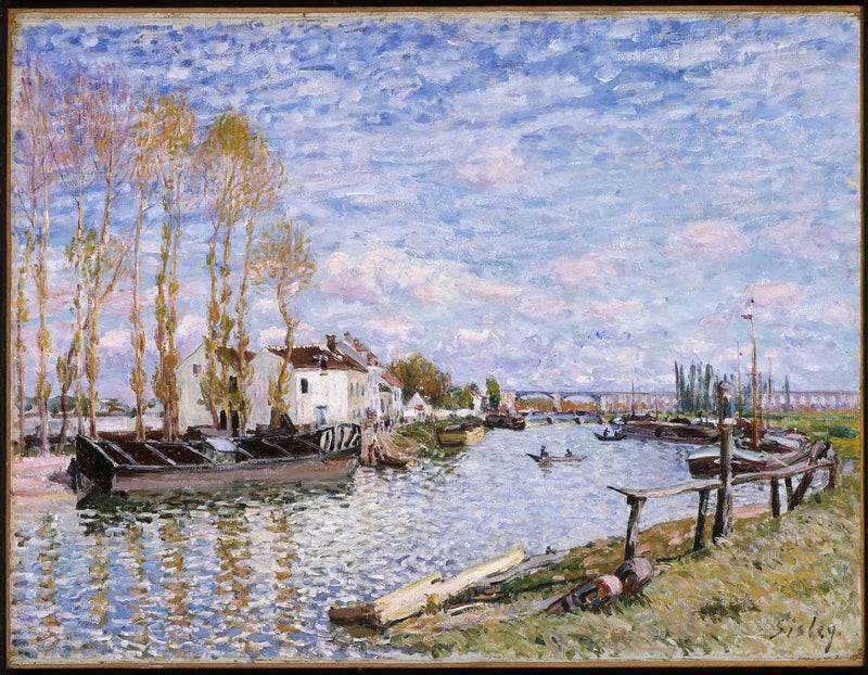 Loing i Saint-Mammès - Alfred Sisley