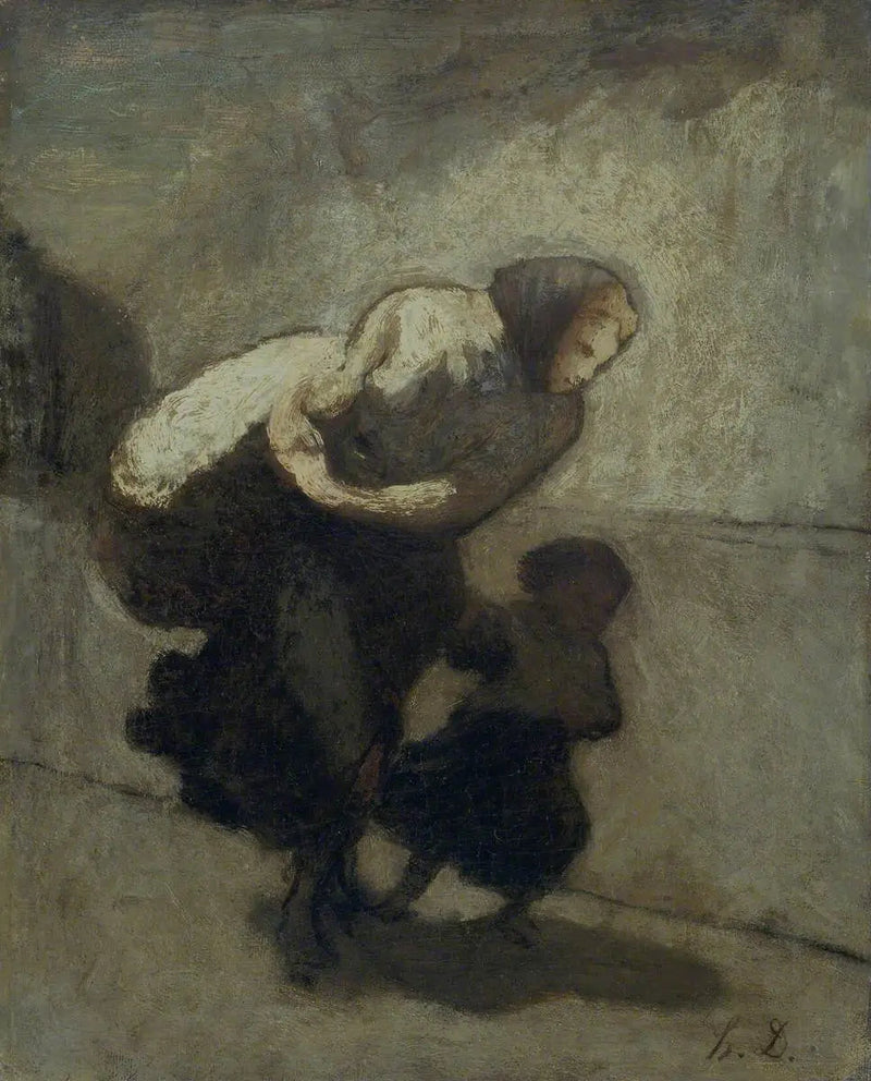 Den tunga bördan - Honoré Daumier
