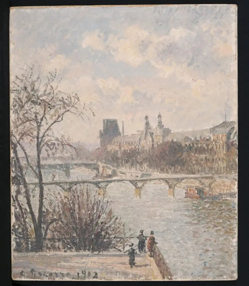 Louvren, morgon - Camille Pissarro