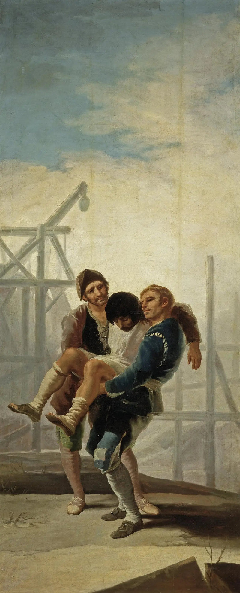Den skadade muraren - Francisco de Goya