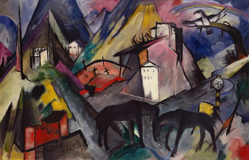 Det olyckliga landet Tyrolen - Franz Marc