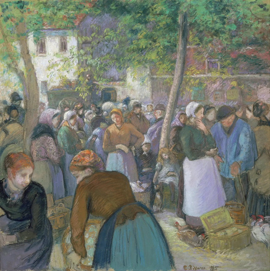 Gisors marknad - Camille Pissarro