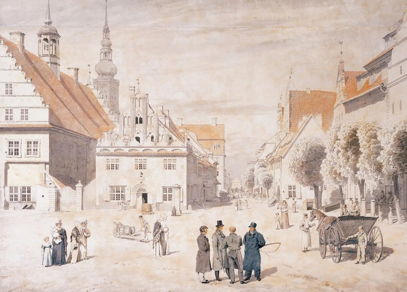 Greifswaldmarknaden - Caspar David Friedrich