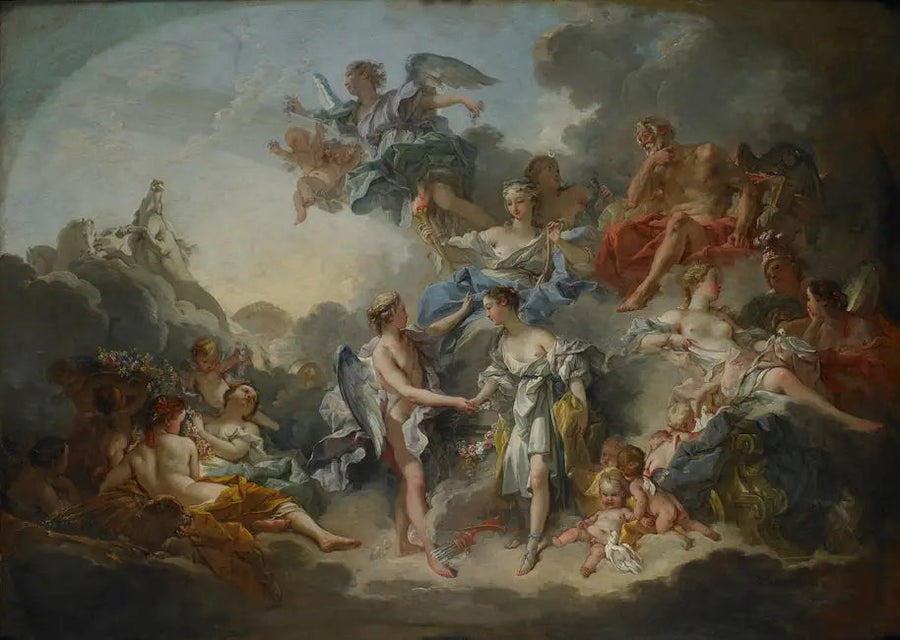 Äktenskapet mellan kärlek och Psyche - François Boucher