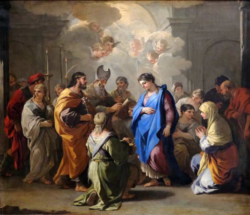 Virgins bröllop - Luca Giordano