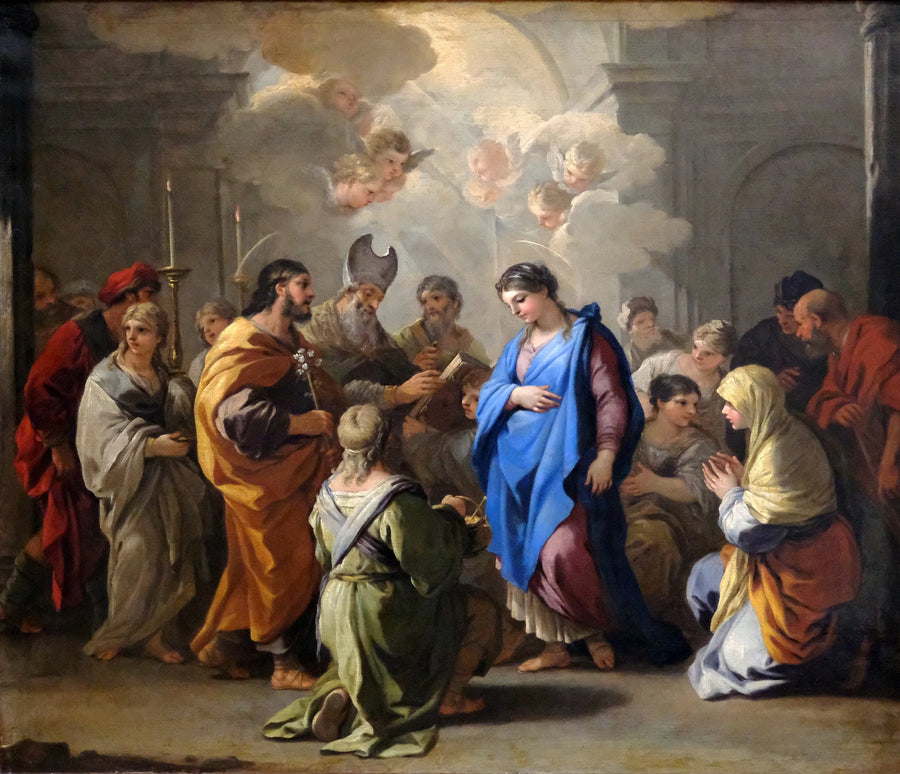 Virgins bröllop - Luca Giordano