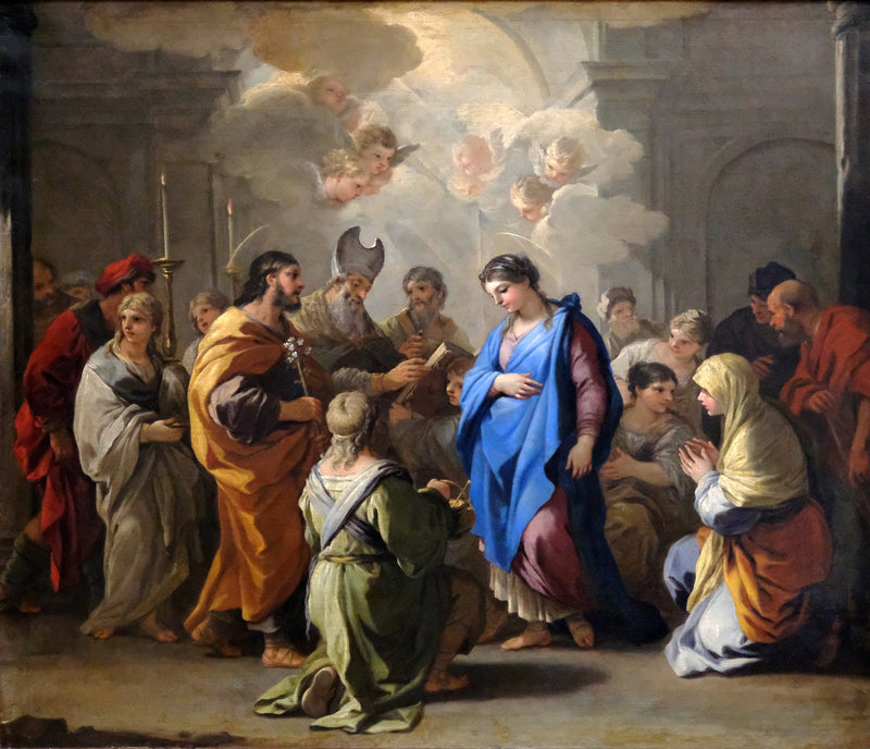 Virgins bröllop - Luca Giordano