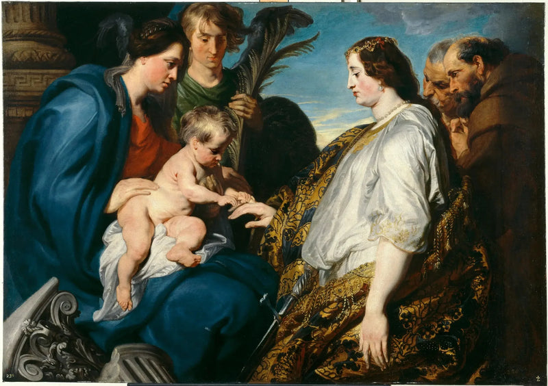 Den mystiska äktenskapet av heliga Katarina - Antoine van Dyck