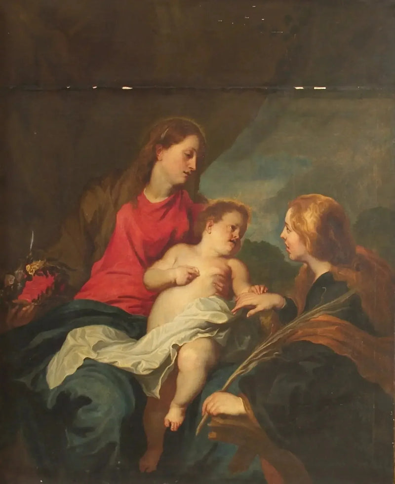 Den mystiska äktenskapet av heliga Katarina av Alexandria - Antoine van Dyck