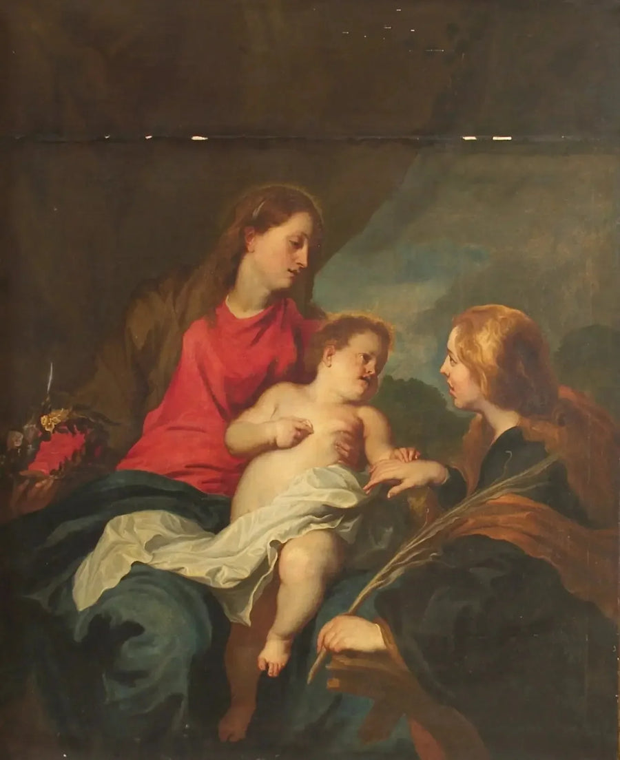 Den mystiska äktenskapet av heliga Katarina av Alexandria - Antoine van Dyck