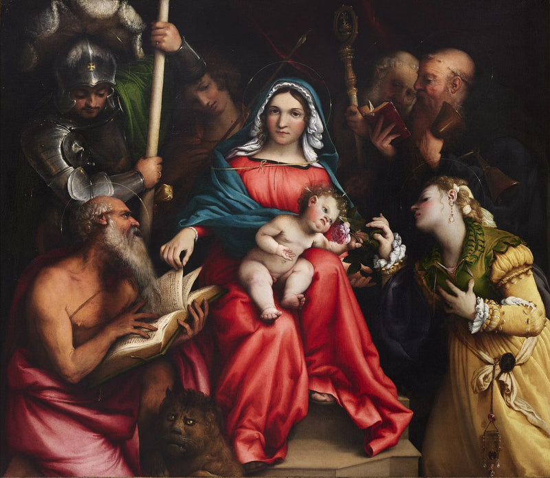 Den mystiska giftermålet av heliga Katarina (Lotto, Rom) - Lorenzo Lotto