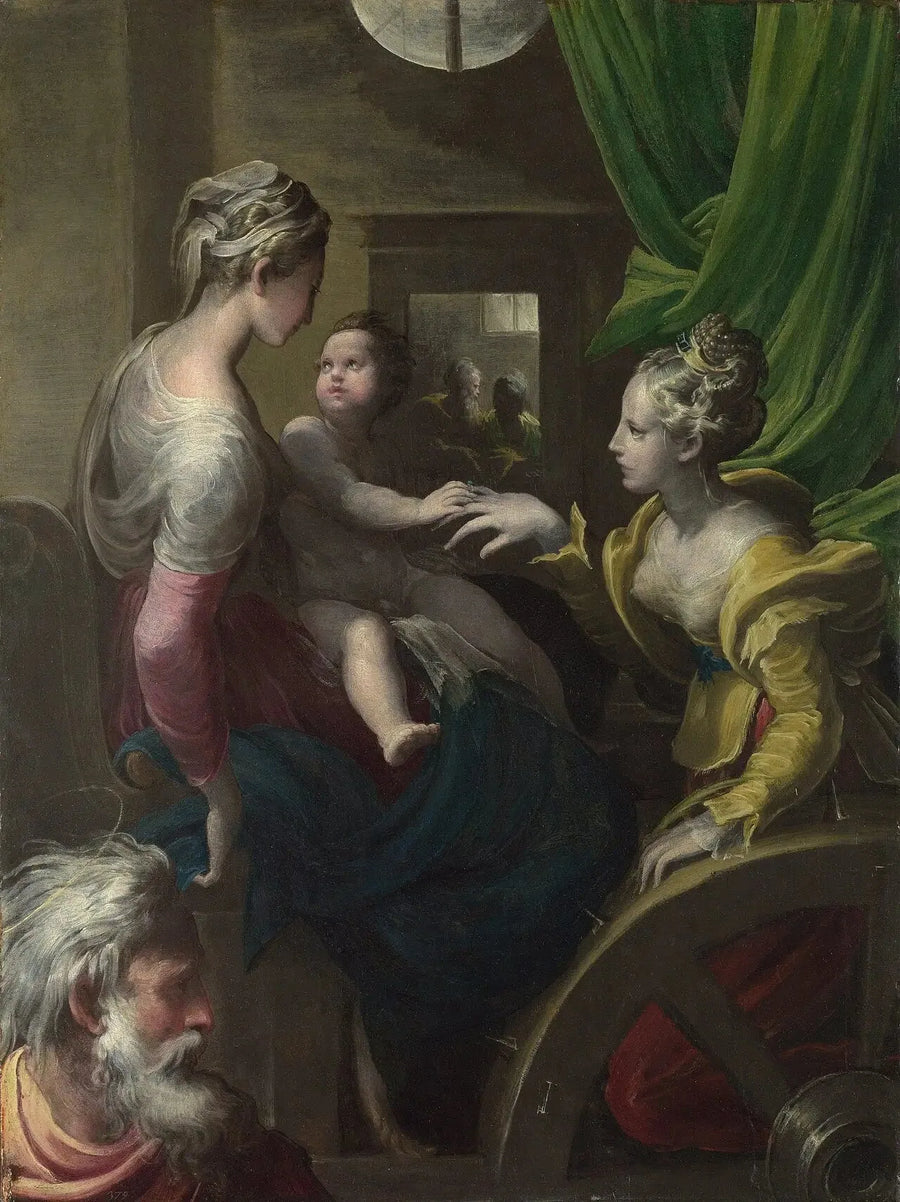 Det mystiska äktenskapet av heliga Katarina - Parmigianino