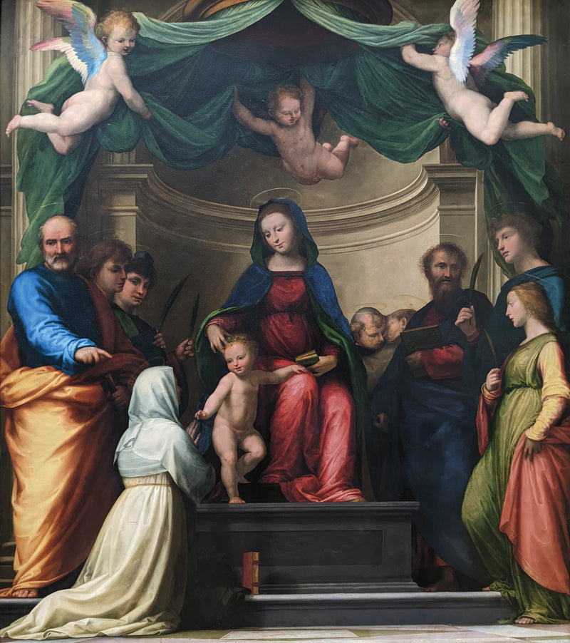 Den mystiska äktenskapet av heliga Katarina av Siena - Fra Bartolomeo