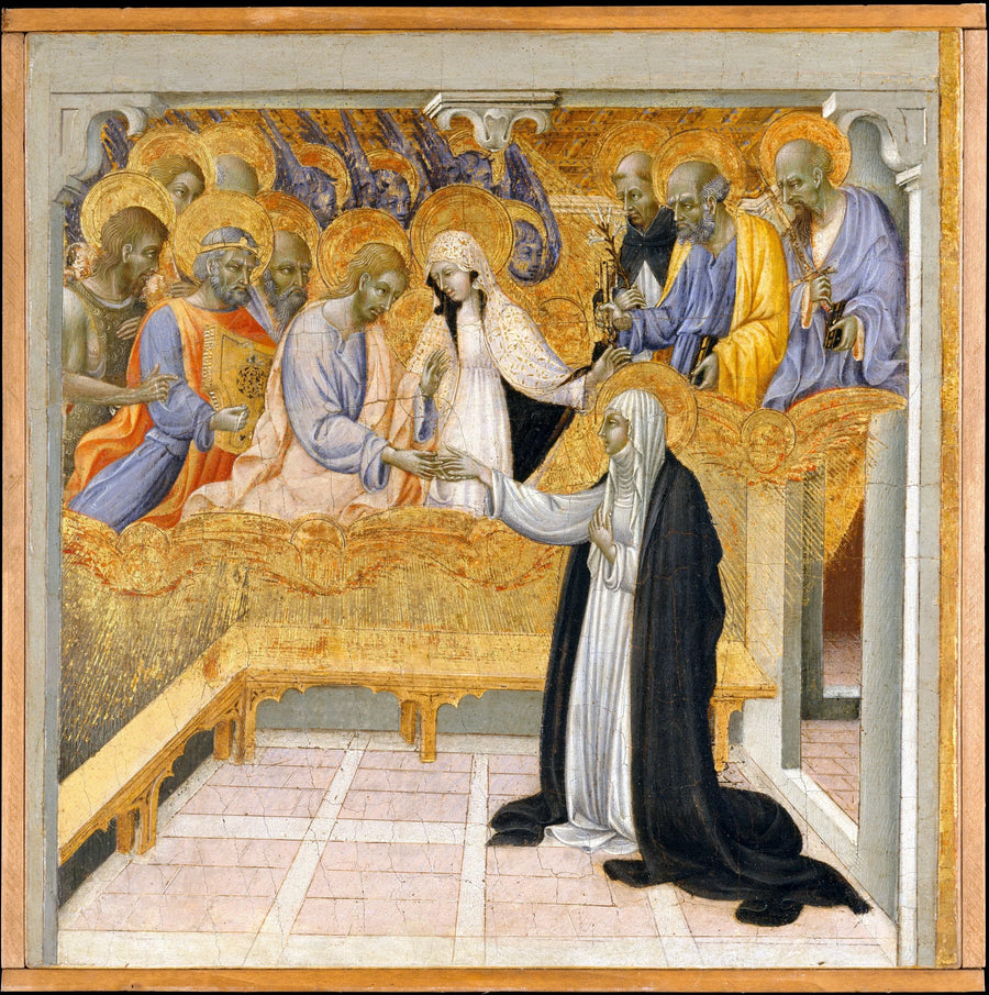 Den mystiska äktenskapet av Sankt Katarina av Siena - Giovanni di Paolo