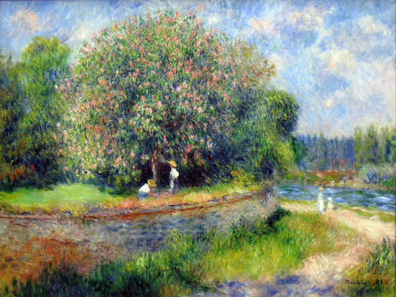 Kastanjeträdet i blom - Pierre-Auguste Renoir