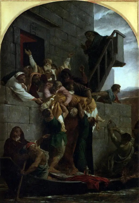Den kristna martyrn gick ner i en båt - Alexandre Cabanel