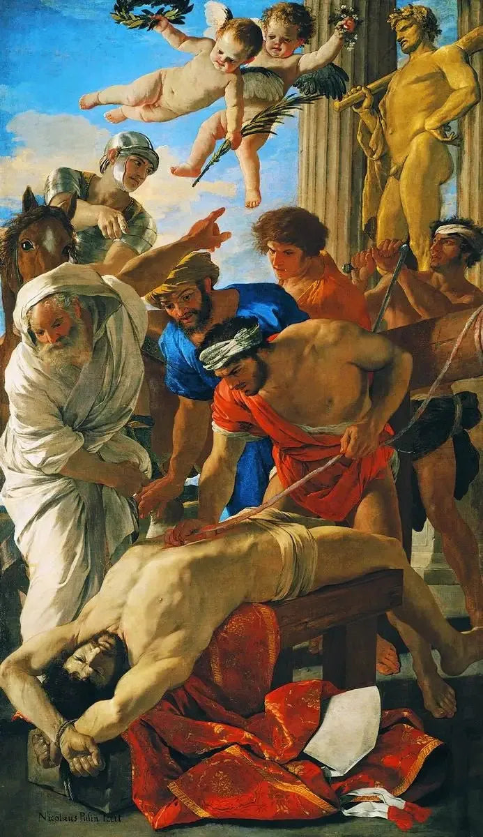 Den helige Erasmos martyrdom - Nicolas Poussin