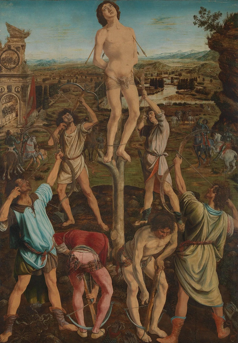 Saint Sebastians lidande - Antonio Pollaiuolo