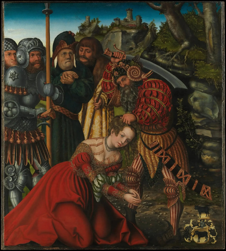 Sankt Barbara's lidande - Lucas Cranach den äldre