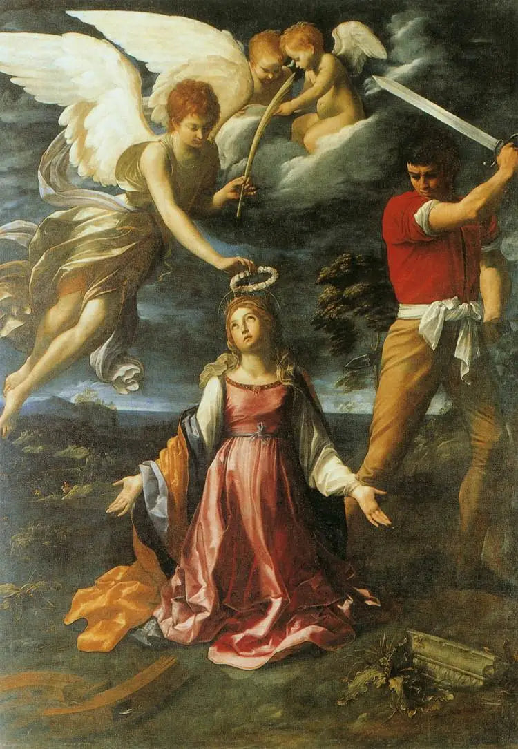 Den heliga Katarinas av Alexandria martyrskap - Guido Reni