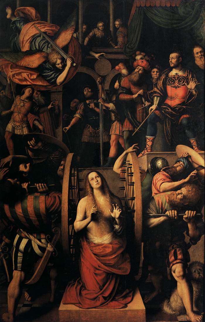Sankta Katarinas martyrdom - Gaudenzio Ferrari