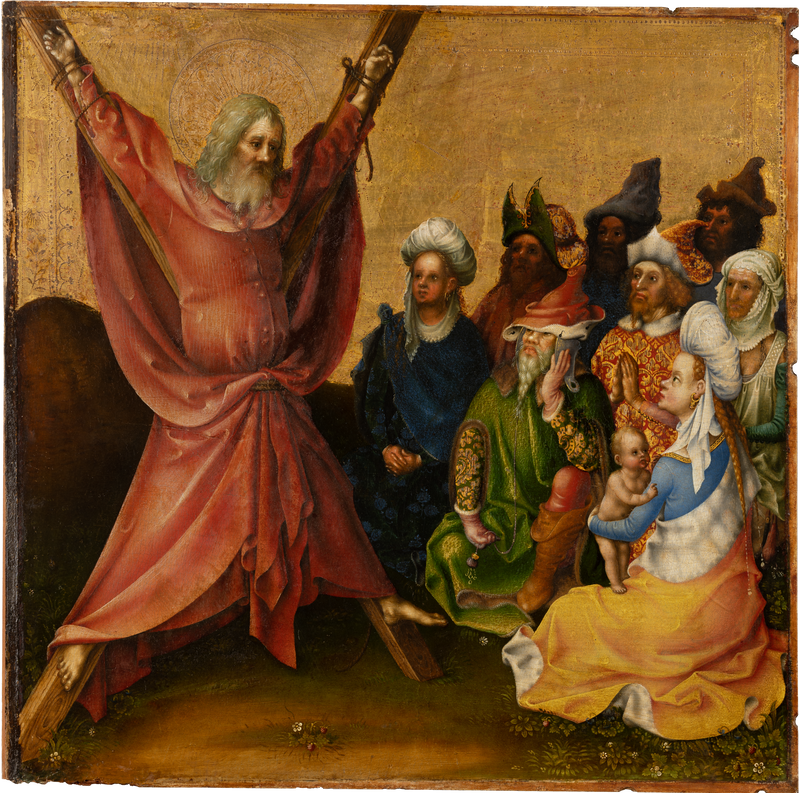 Apostlarnas martyrskap: Saint André:s martyrskap - Stefan Lochner