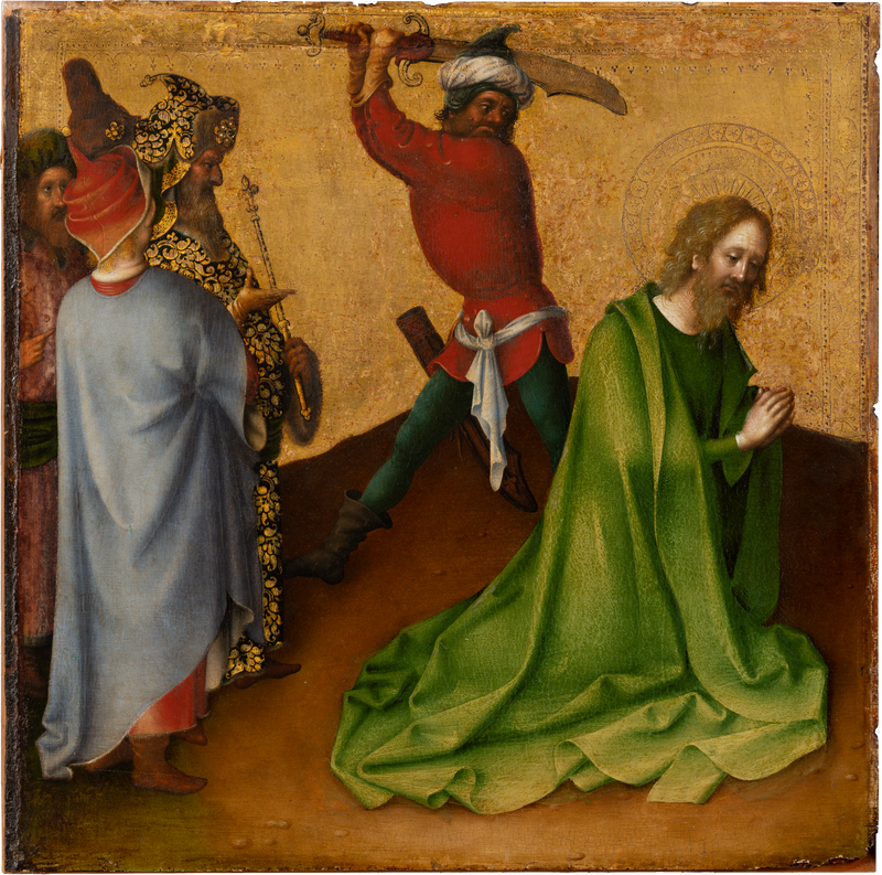 Apostlarnas martyrdöd: Saint Jakob den Äldres martyrdöd - Stefan Lochner