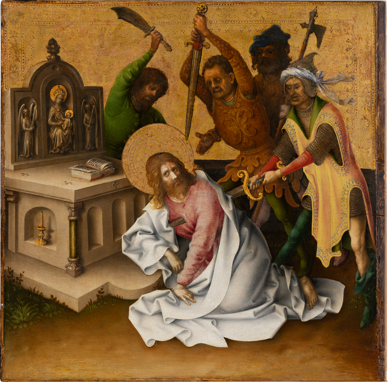 Apostlarnas martyrskap: Saint Matthäus martyrskap - Stefan Lochner