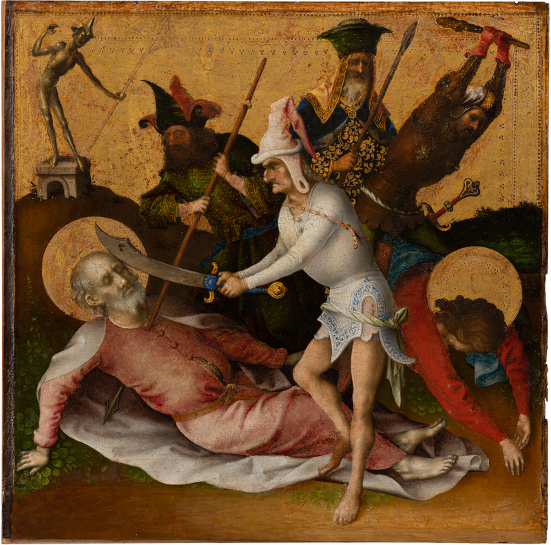 Apostlarnas martyrium: helgonen Simon och Judas martyrium - Stefan Lochner