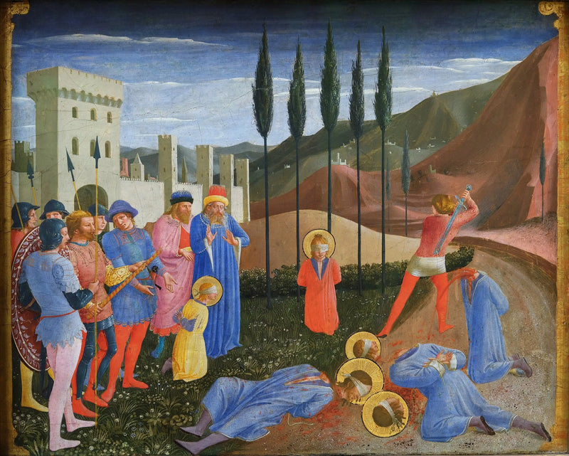 Kristus och de heliga Cosmas och Damianus - Fra Angelico