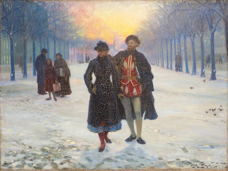Morgonen efter karnevalen. - H. A. Brendekilde