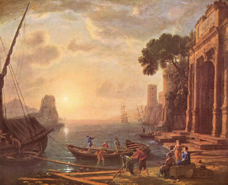 Morgonen i en hamn - Claude Lorrain