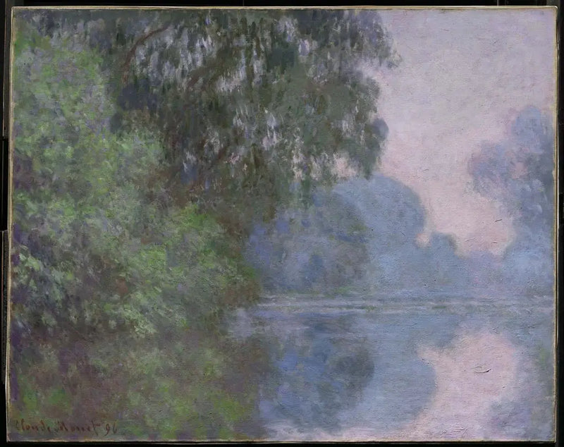 Morgonen vid Seine, nära Giverny - Claude Monet