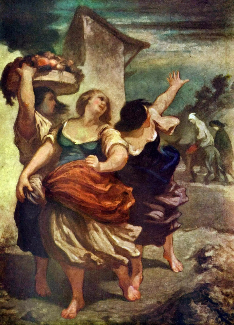 Möllaren, hans son och åsnan - Honoré Daumier
