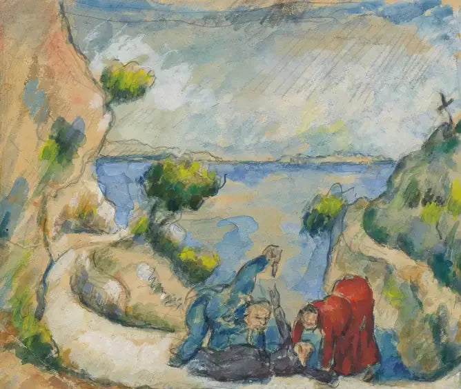 Mordet i ravinen - Paul Cézanne
