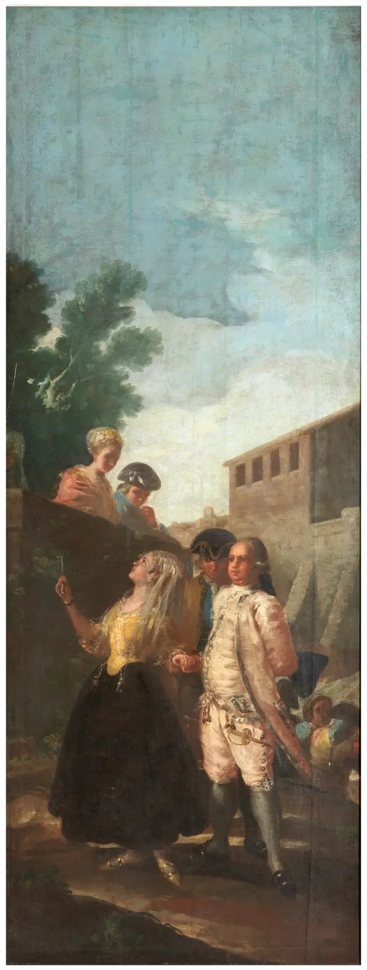 Militärmannen och damen - Francisco de Goya