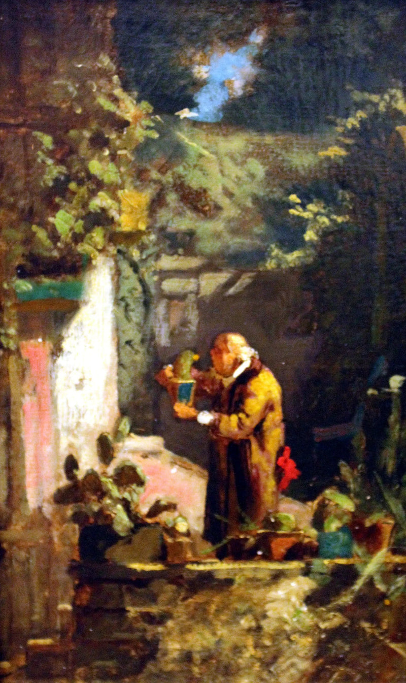 Ministern som tar hand om sina kaktusar - Carl Spitzweg