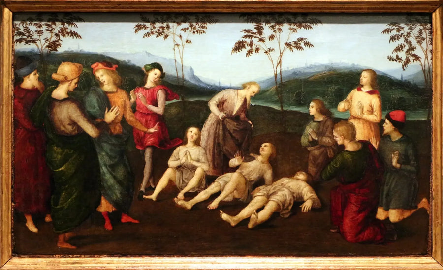 Miraklet av helige Eusebius av Cremona - Raphael Sanzio