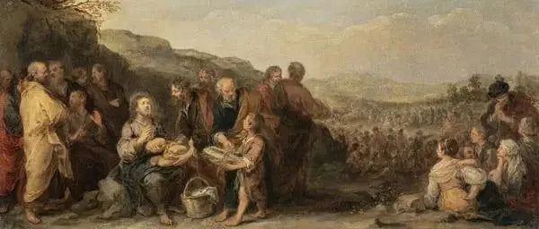 Under bröden och fiskarna - Bartolomé Esteban Murillo