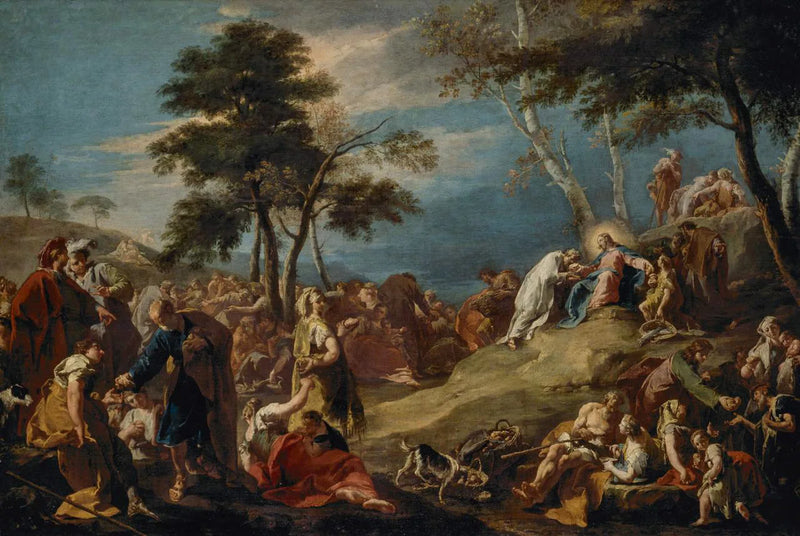 Underverk av bröd och fiskar - Giovanni Battista Pittoni