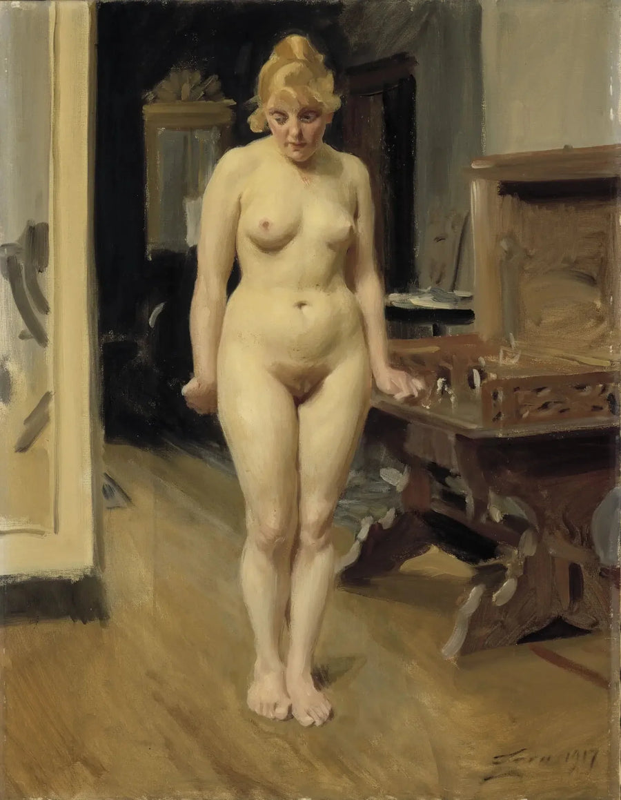 Den blyga modellen - Anders Zorn