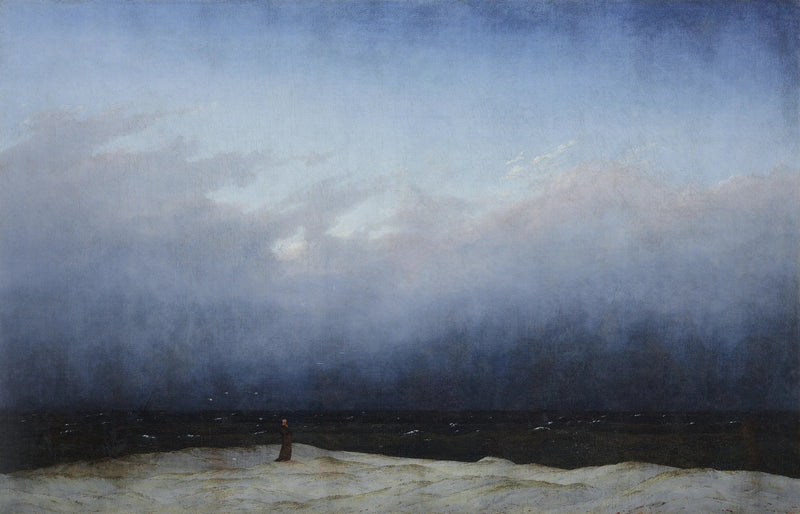 Munk vid havets kant - Caspar David Friedrich