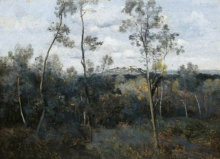 Mont-Valérien. Utsikt från Meudon-skogen - Jean-Baptiste Camille Corot