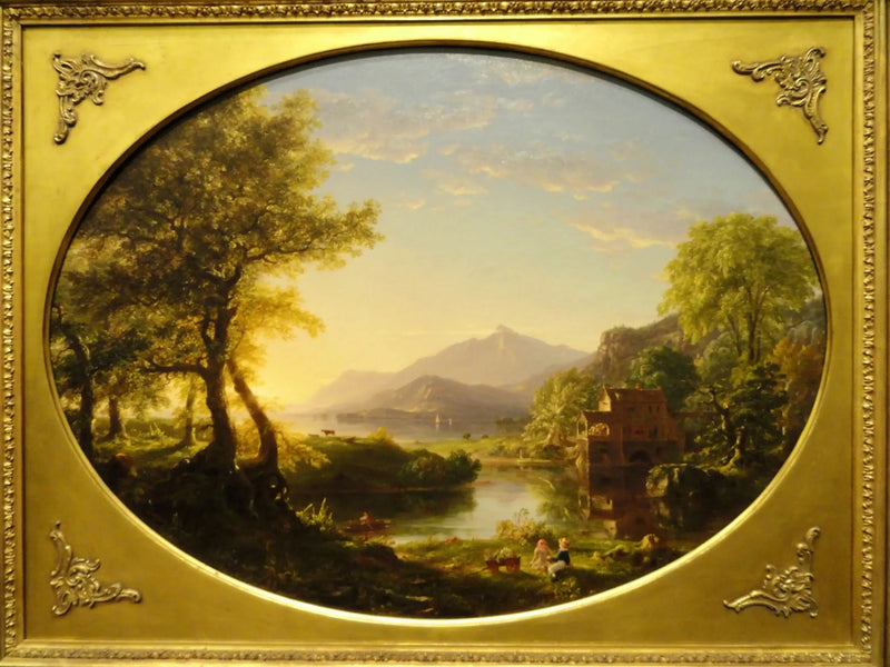 Möller, solnedgång - Thomas Cole