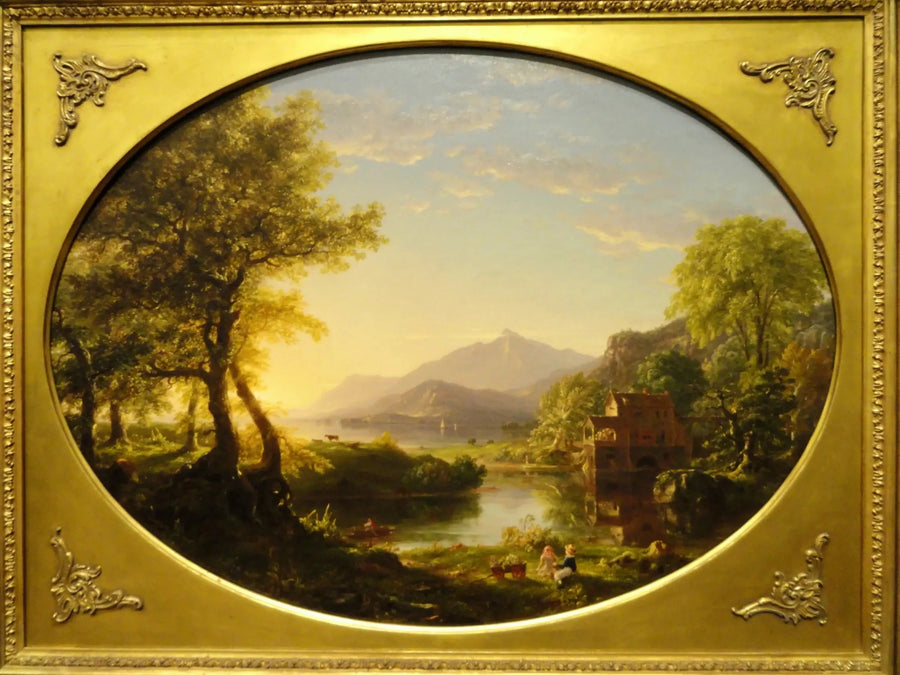Möller, solnedgång - Thomas Cole