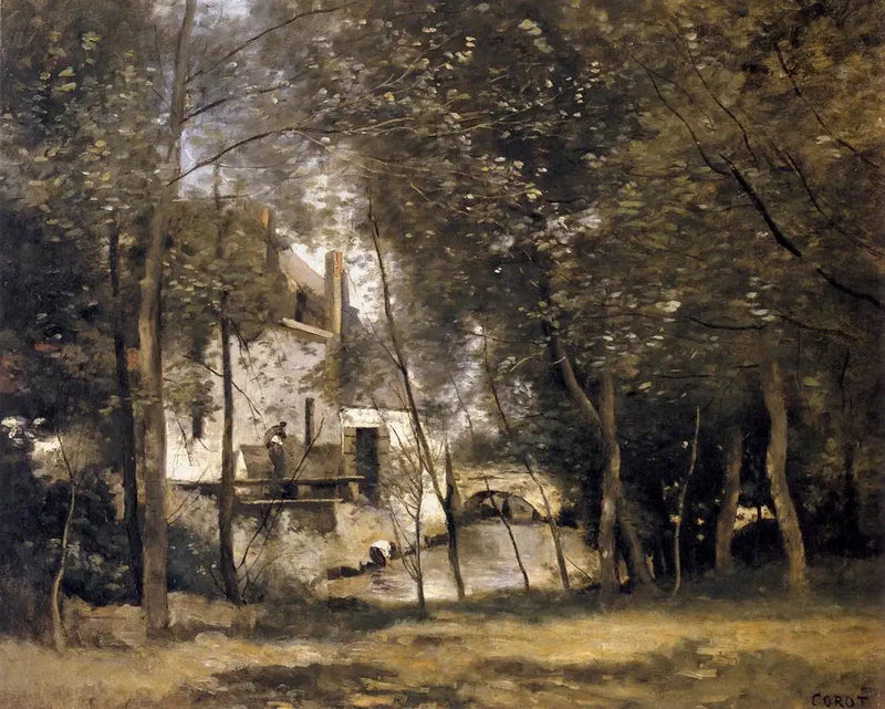 Saint-Nicolas-lez-Arras-möllan - Jean-Baptiste Camille Corot