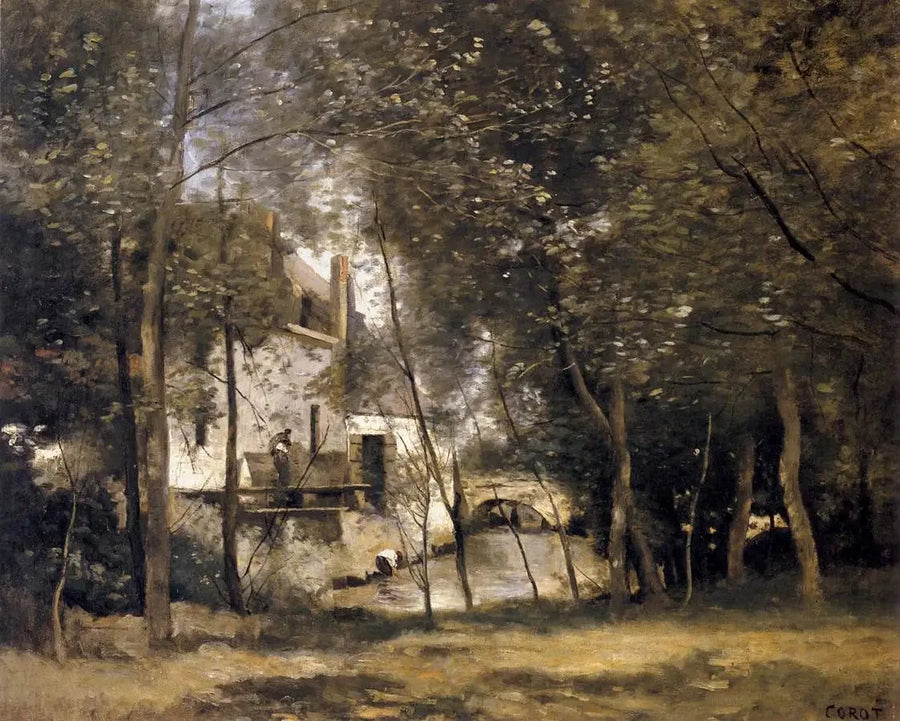 Saint-Nicolas-lez-Arras-möllan - Jean-Baptiste Camille Corot