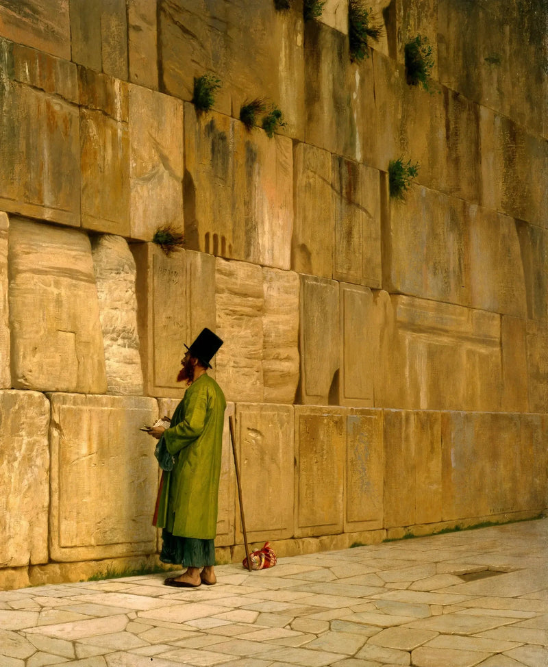 Salomos mur, även kallad Klagomuren - Jean-Léon Gérôme