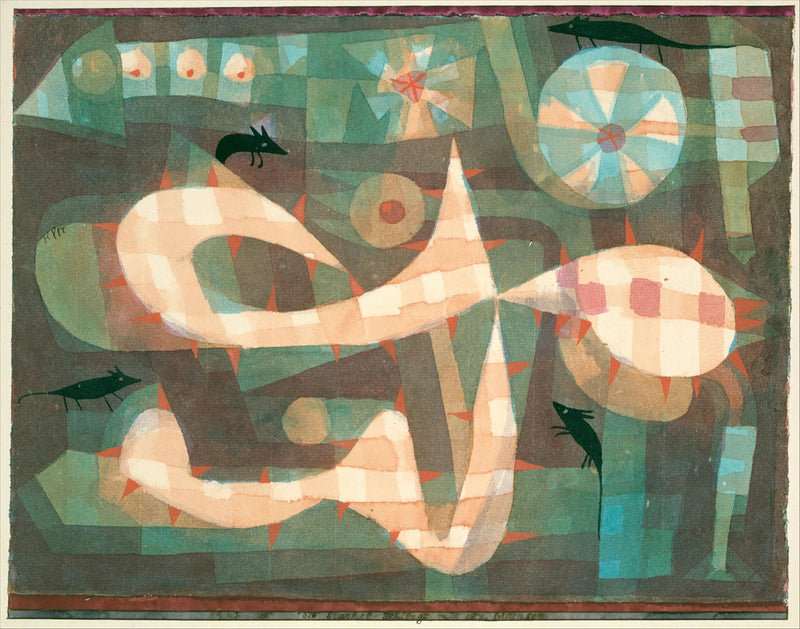 Den taggtrådsnod med mössen - Paul Klee