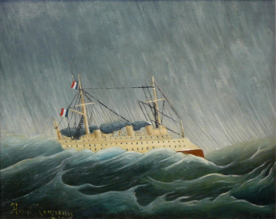 Fartyget i stormen - Henri Rousseau